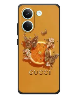 Чохол для Xiaomi Poco X8 Pro з картинкою «Gucci — золоті метелики» Чохол для Xiaomi Poco X8 Pro з картинкою «Gucci — золоті метелики»