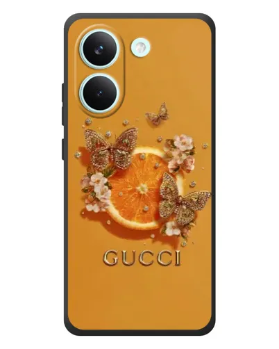 Чохол для Xiaomi Poco X8 Pro з картинкою «Gucci — золоті метелики» Чохол для Xiaomi Poco X8 Pro з картинкою «Gucci — золоті метелики»