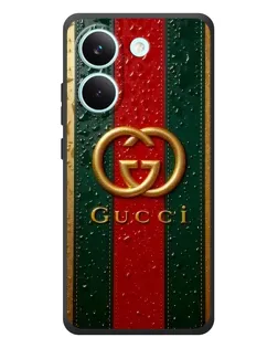 Чохол для Xiaomi Poco X8 Pro з картинкою «Gucci — фірмова смуга та золото» Чохол для Xiaomi Poco X8 Pro з картинкою «Gucci — фірмова смуга та золото»