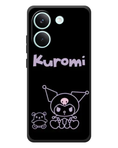 Чохол для Xiaomi Poco X8 Pro з картинкою «Kuromi — чорний мінімалізм»