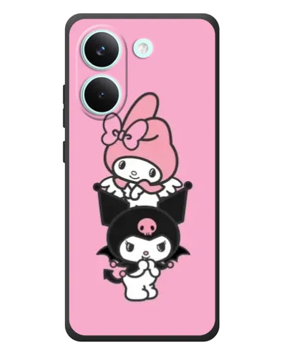 Чохол для Xiaomi Poco X8 Pro з картинкою «Тріо My Melody та Kuromi»