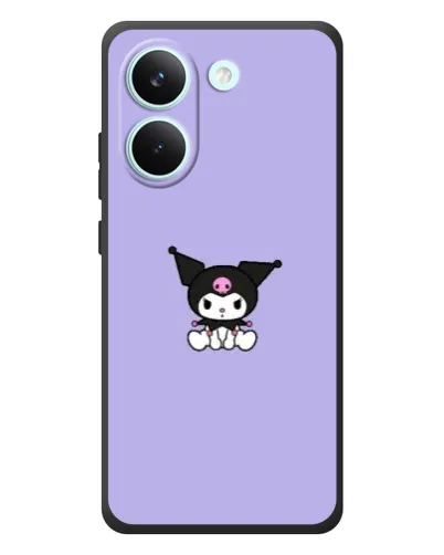Чохол для Xiaomi Poco X8 Pro з картинкою «Kuromi — фіолетовий мінімалізм»