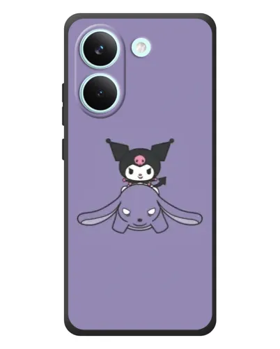 Чохол для Xiaomi Poco X8 Pro з картинкою «Kuromi на ліловому фоні»