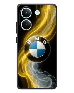 Чохол для Xiaomi Poco X8 Pro з картинкою «Золотистий дим BMW»