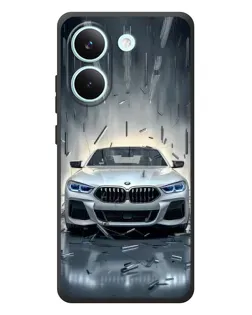 Чохол для Xiaomi Poco X8 Pro з картинкою «BMW у світлі фар»