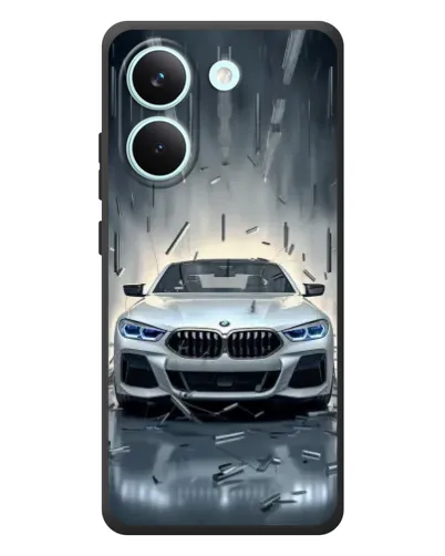 Чохол для Xiaomi Poco X8 Pro з картинкою «BMW у світлі фар»