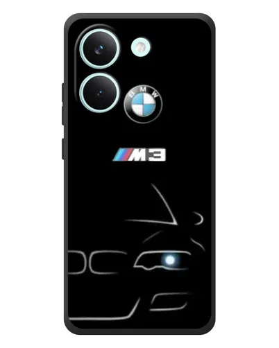 Чохол для Xiaomi Poco X8 Pro з картинкою «Мінімалістичний принт BMW M3»