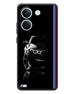 Чохол для Xiaomi Poco X8 Pro з картинкою «Силует BMW в темряві»