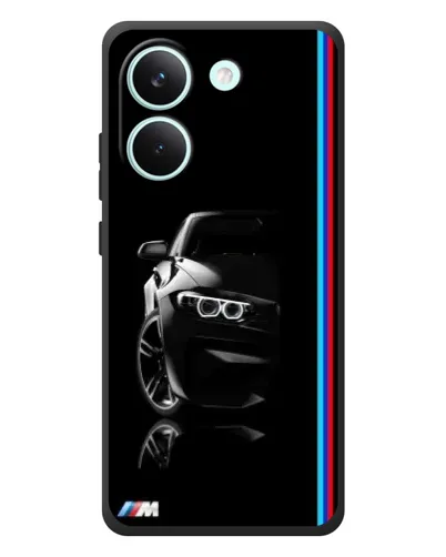Чохол для Xiaomi Poco X8 Pro з картинкою «Силует BMW в темряві»