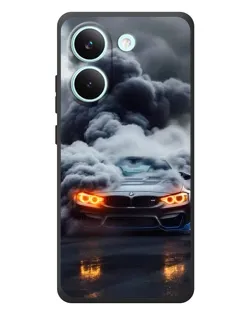 Чохол для Xiaomi Poco X8 Pro з картинкою «BMW у диму»