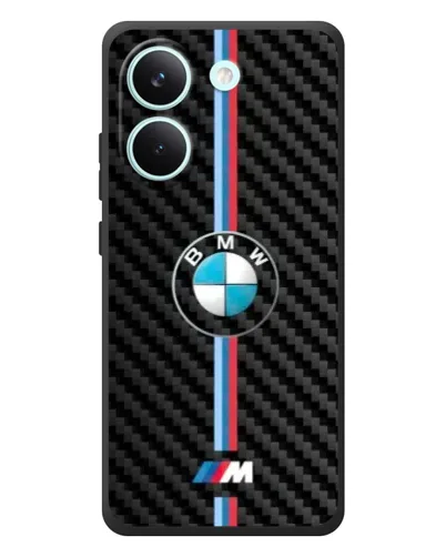 Чохол для Xiaomi Poco X8 Pro з картинкою «Емблема BMW та карбон»