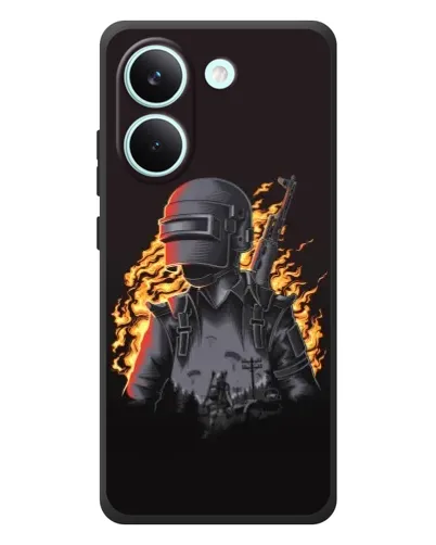 Чохол для Xiaomi Poco X8 Pro з картинкою «PUBG — вогняний силует» Чохол для Xiaomi Poco X8 Pro з картинкою «PUBG — вогняний силует»
