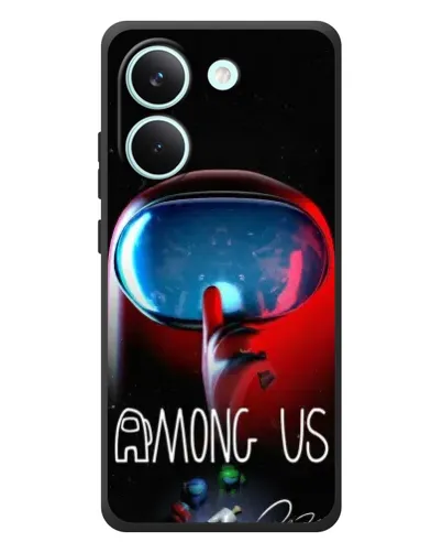 Чохол для Xiaomi Poco X8 Pro з картинкою «Червоний імпостер — макро»