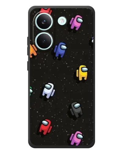 Чохол для Xiaomi Poco X8 Pro з картинкою «Космічний патерн Among Us»