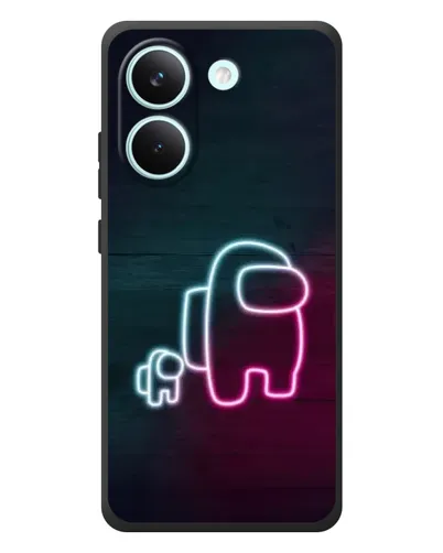 Чохол для Xiaomi Poco X8 Pro з картинкою «Among Us неон-арт»