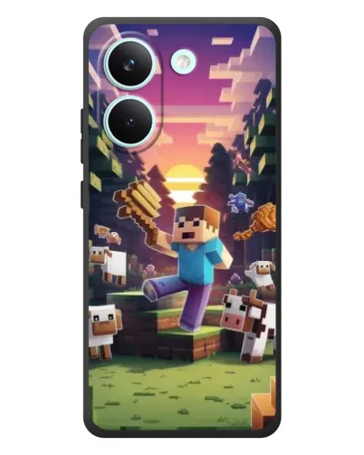 Чохол для Xiaomi Poco X8 Pro з картинкою «Стів на фермі»