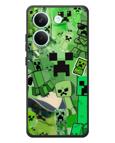 Чохол для Xiaomi Poco X8 Pro з картинкою «Кріпери Minecraft»