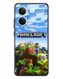 Чохол для Xiaomi Poco X8 Pro з картинкою «Minecraft класичний світ»