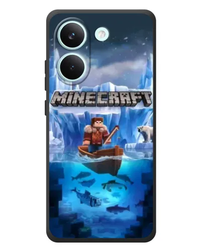 Чохол для Xiaomi Poco X8 Pro з картинкою «Minecraft льодянийсвіт»