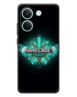 Чохол для Xiaomi Poco X8 Pro з картинкою «Minecraft Diamond лого»