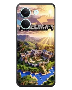 Чохол для Xiaomi Poco X8 Pro з картинкою «Minecraft панорама»