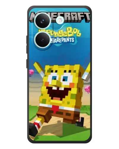 Чохол для Xiaomi Poco X8 Pro з картинкою «Губка Боб Minecraft» Чохол для Xiaomi Poco X8 Pro з картинкою «Губка Боб Minecraft»