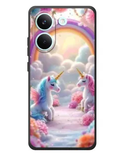 Чохол для Xiaomi Poco X8 Pro з картинкою «Веселка і єдинороги» Чохол для Xiaomi Poco X8 Pro з картинкою «Веселка і єдинороги»