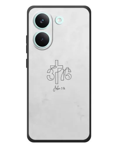 Чохол для Xiaomi Poco X8 Pro з картинкою «Івана 3:16 Хрест»