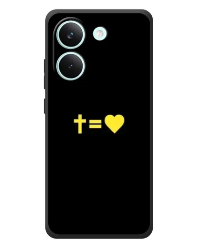 Чохол для Xiaomi Poco X8 Pro з картинкою «Серце та Хрест»