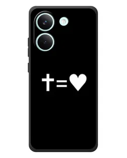 Чохол для Xiaomi Poco X8 Pro з картинкою «Хрест та Серце»