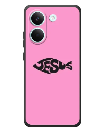 Чохол для Xiaomi Poco X8 Pro з картинкою «Рожевий символ Jesus»