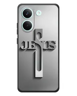 Чохол для Xiaomi Poco X8 Pro з картинкою «Металевий хрест Jesus»