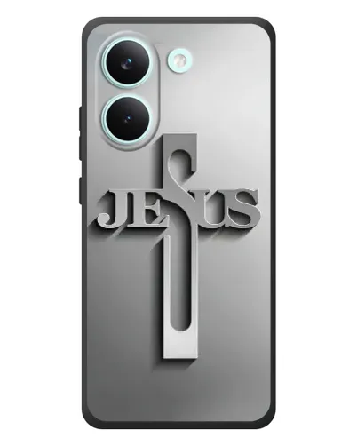 Чохол для Xiaomi Poco X8 Pro з картинкою «Металевий хрест Jesus» Чохол для Xiaomi Poco X8 Pro з картинкою «Металевий хрест Jesus»