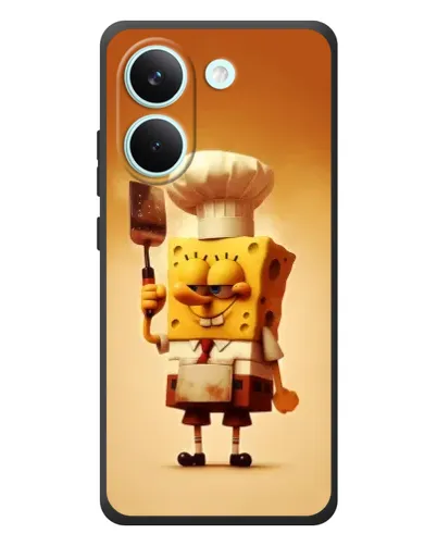 Чохол для Xiaomi Poco X8 Pro з картинкою «Губка Боб кухар»
