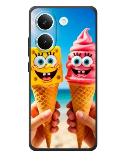 Чохол для Xiaomi Poco X8 Pro з картинкою «Спанч Боб морозиво»