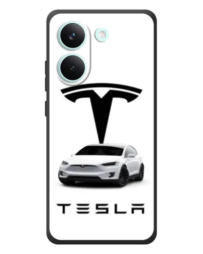 Чохол для Xiaomi Poco X8 Pro з картинкою «Tesla White Style»