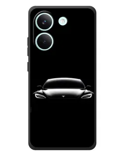 Чохол для Xiaomi Poco X8 Pro з картинкою «Фари Tesla Night»