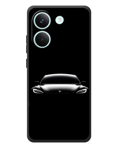 Чохол для Xiaomi Poco X8 Pro з картинкою «Фари Tesla Night»