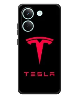 Чохол для Xiaomi Poco X8 Pro з картинкою «Tesla Red Logo»