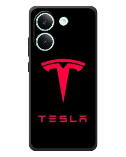 Чохол для Xiaomi Poco X8 Pro з картинкою «Tesla Red Logo»