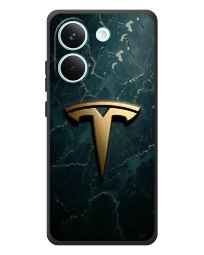 Чохол для Xiaomi Poco X8 Pro з картинкою «Мармурова Tesla Gold»