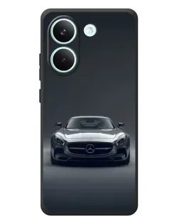 Чехол для Xiaomi Poco X8 Pro с картинкой «Mercedes на черном»