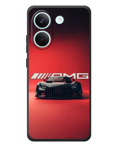 Чохол для Xiaomi Poco X8 Pro з картинкою «Mercedes AMG — червона лінія»