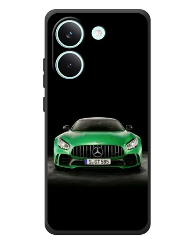 Чохол для Xiaomi Poco X8 Pro з картинкою «Mercedes — неоновий лого»