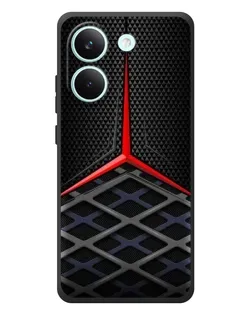 Чохол для Xiaomi Poco X8 Pro з картинкою «Mercedes Carbon Grid»