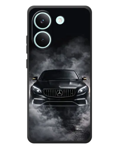 Чохол для Xiaomi Poco X8 Pro з картинкою «Mercedes у диму»