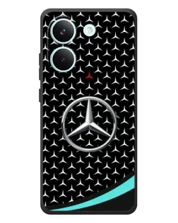 Чохол для Xiaomi Poco X8 Pro з картинкою «Mercedes — бірюзовий акцент»