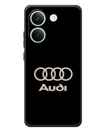 Чохол для Xiaomi Poco X8 Pro з картинкою «Audi — золотий логотип»