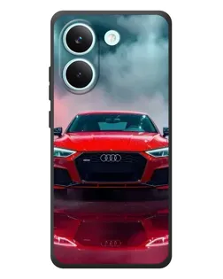 Чохол для Xiaomi Poco X8 Pro з картинкою «Audi RS — червоний стиль»