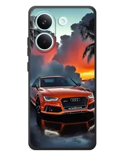 Чохол для Xiaomi Poco X8 Pro з картинкою «Audi — захід сонця»